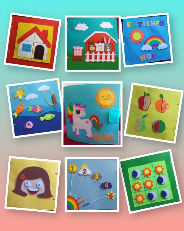 Libro de fieltro personalizado Desde 50€