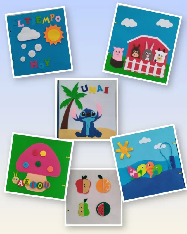 Libro de fieltro personalizado Desde 50€