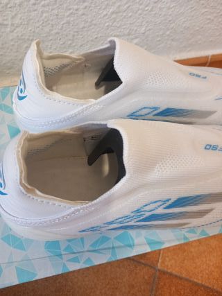 Botas de fútbol F50 Blancas,talla 37