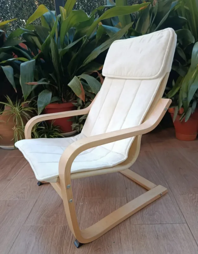 Silla Poäng Ikea Madera Clara