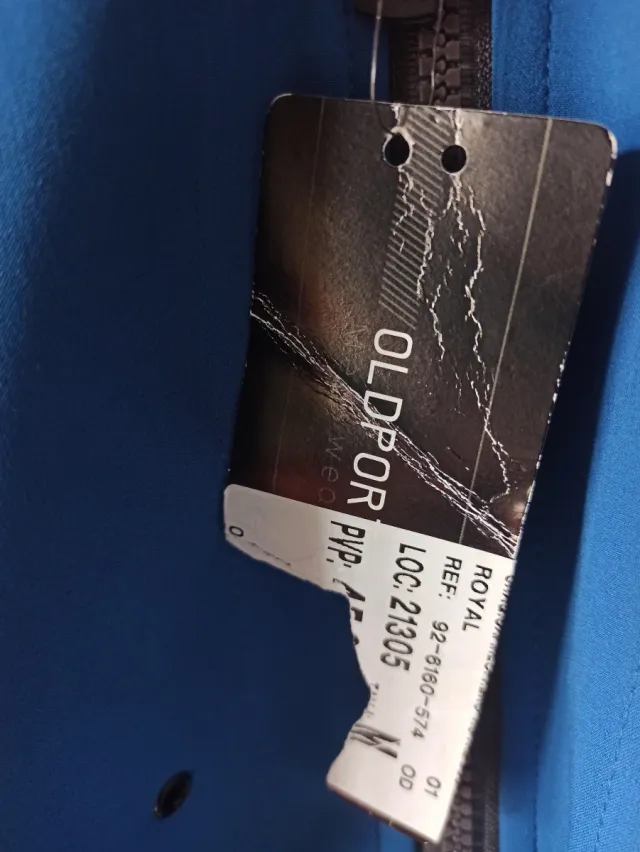 Chaqueta de neopreno azul y gris nueva