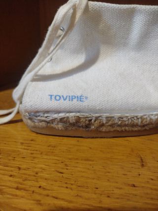Alpargatas TOVIPIE Yute Blancas