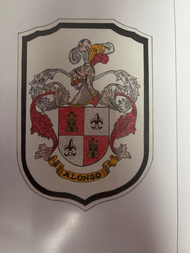 Cuadro Apellido Alonso Madera 37x27