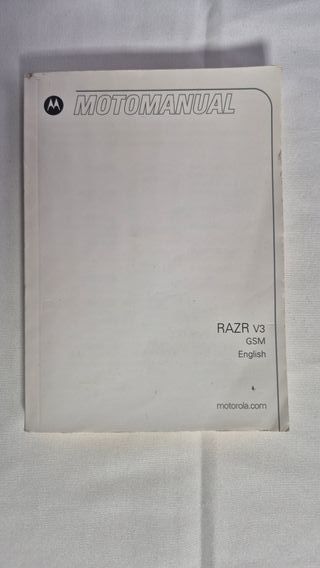Manuale Originale Multilingua Motorola Razr V3