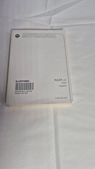 Manuale Originale Multilingua Motorola Razr V3