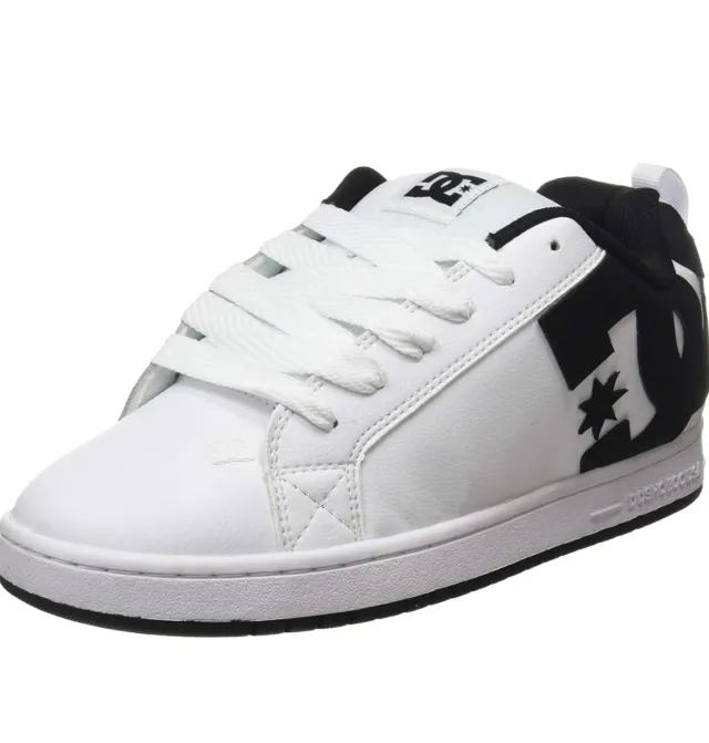 DC Shoes Court Graffik Hombre Negro/Blanco
