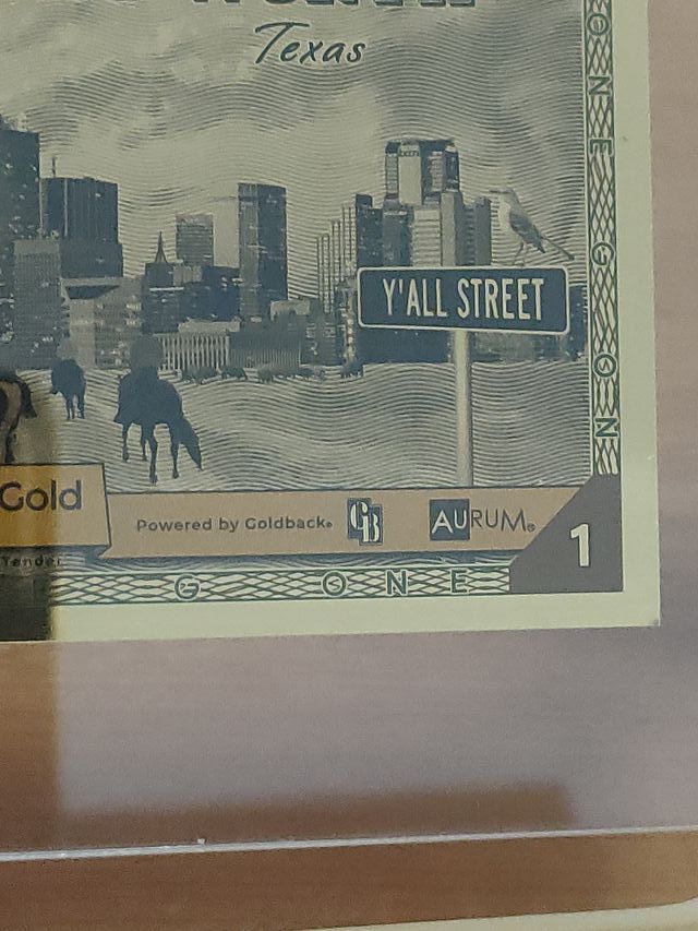 Billete Oro 1/1000 oz Dallas Fort Worth 24K