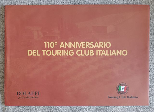Folder filatelico 110 anni Touring Club Italiano