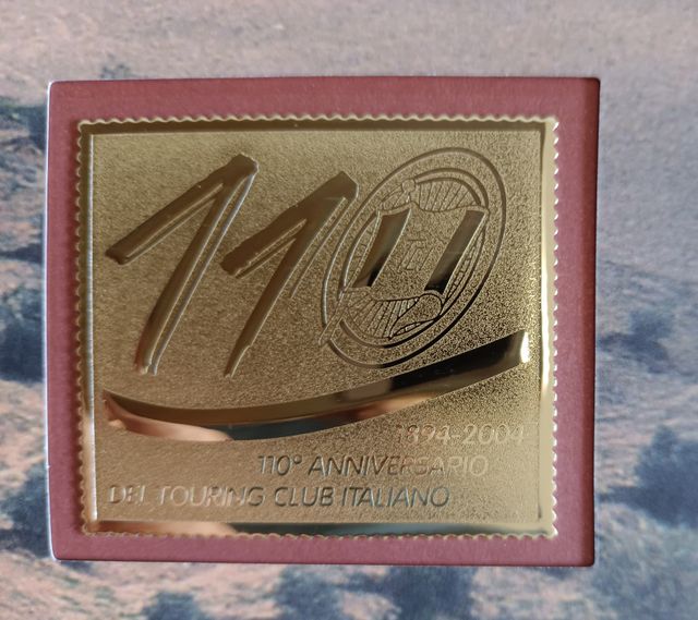 Folder filatelico 110 anni Touring Club Italiano