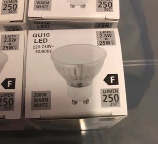 13 Lampadine LED GU10 2.8W Luce Calda