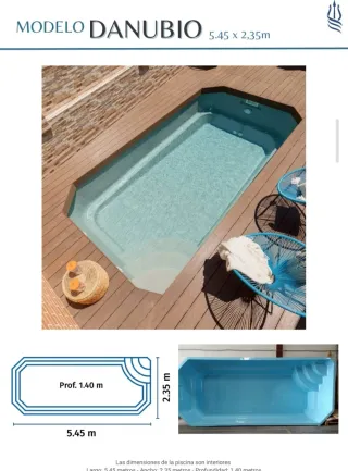 Piscinas de poliéster (varios modelos)