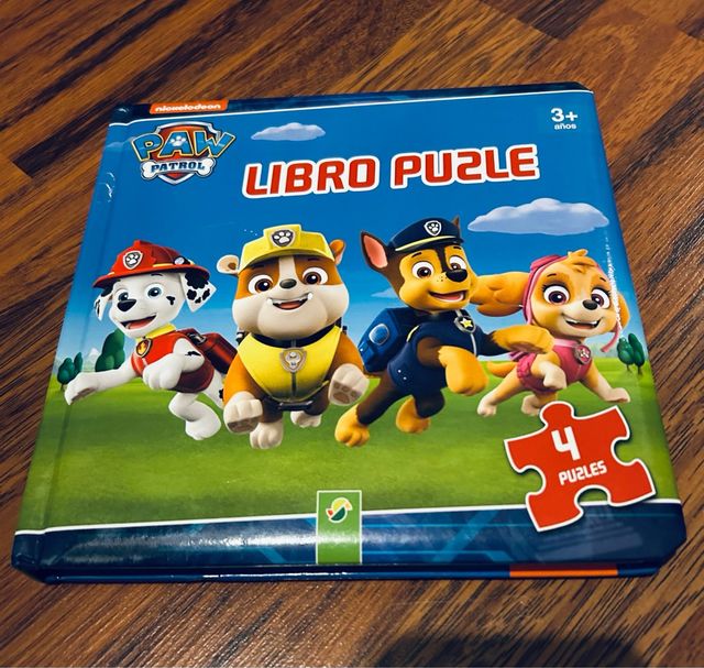 Libro Puzzle Patrulla Canina 4 Puzzles