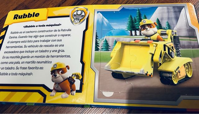 Libro Puzzle Patrulla Canina 4 Puzzles