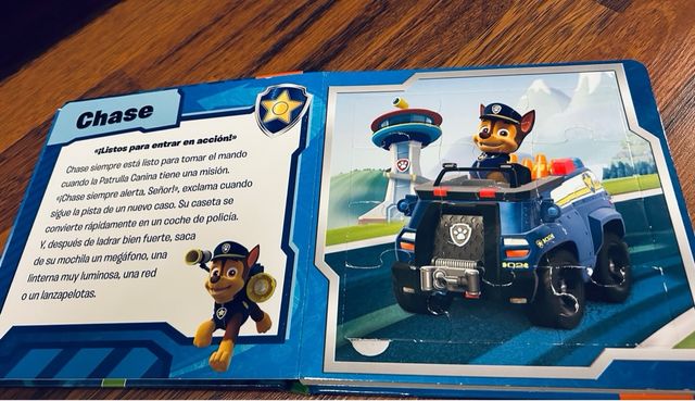 Libro Puzzle Patrulla Canina 4 Puzzles