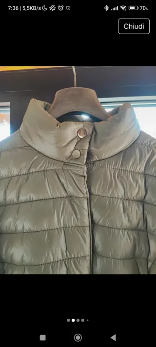 Giubbotto donna invernale verde oliva