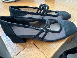 Zapatos Zara Negros Malla