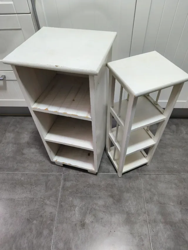 Mueble auxiliar madera blanco