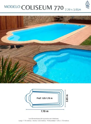 Piscinas de poliéster grandes