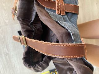 Mochila Kaukko gris y marrón