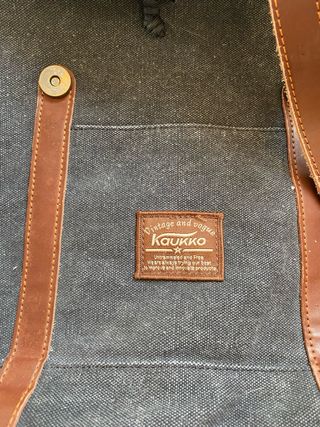 Mochila Kaukko gris y marrón