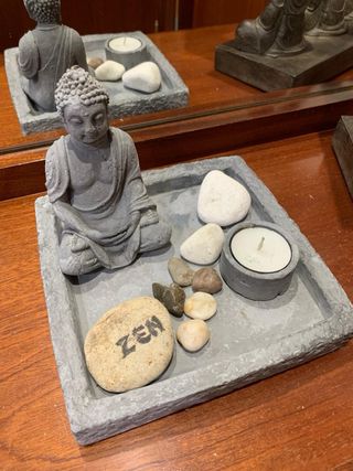 Lampara de Buda con decoración