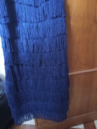 Vestito con frange taglia unica