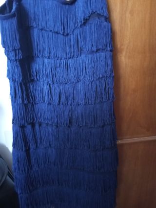 Vestito con frange taglia unica