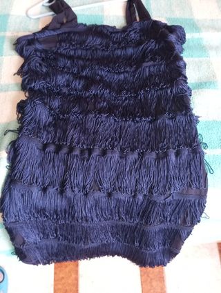 Vestito con frange taglia unica