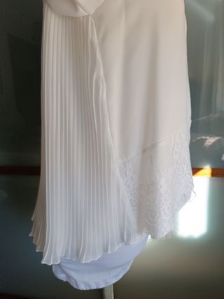 Camisa blanca con encaje