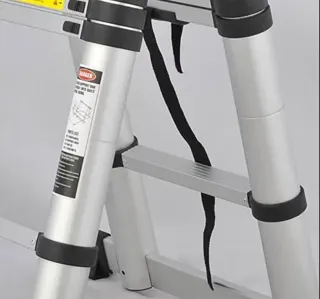 Escalera telescópica plegable aluminio 5+1 peldaño