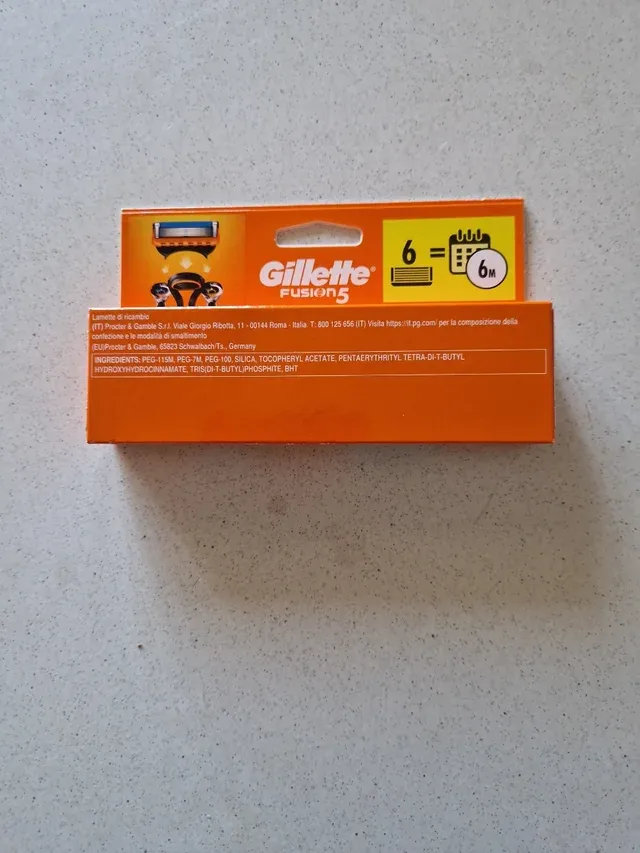 Gillette Fusion 5 Lamette di ricambio - 6 pezzi