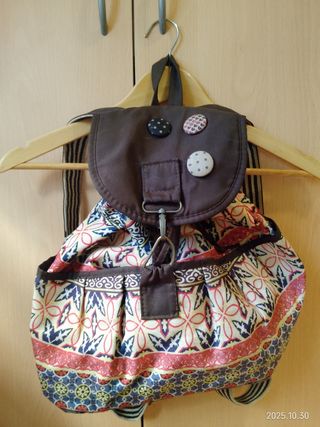 Mochila bolso mujer  estilo bohemio/étnico tela