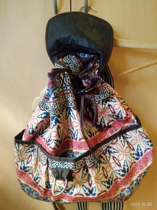 Mochila bolso mujer  estilo bohemio/étnico tela