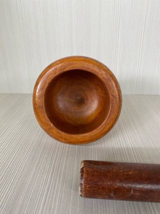 Mortaio in legno misure 9x8x6