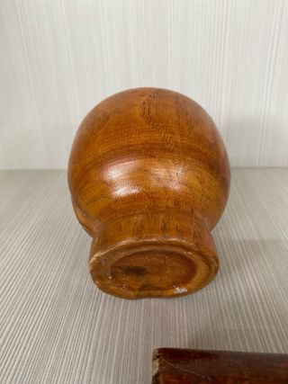 Mortaio in legno misure 9x8x6