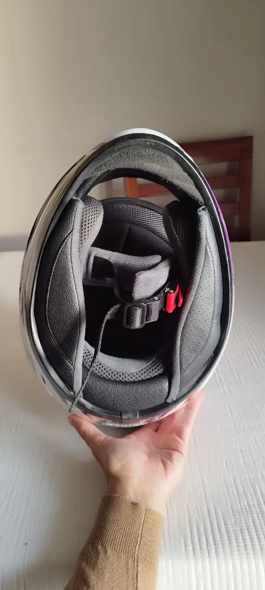 Casco Moto MT Helmets Blanco Mariposas