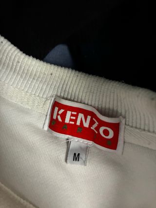Sudadera Kenzo Blanca con Logo Tigre