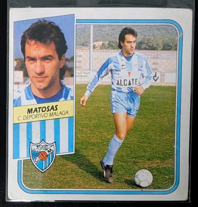 6 Cromos Liga 1989-1990 Málaga C.F (Despegados)