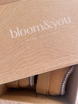 Zapatos borreguito plataforma beige y marrón