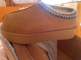 Zapatos borreguito plataforma beige y marrón