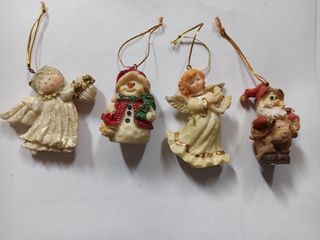 Addobbi Natalizi: Angelo, Pupazzo Neve, Babbo Nata