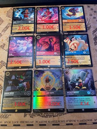 Cartas Coleccionables Disney Lorcana Pokémon