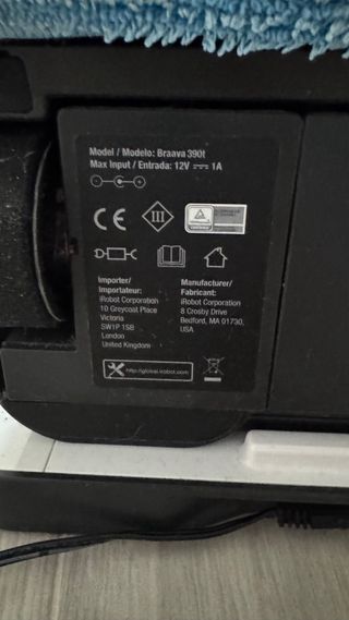 Robot friegasuelos iRobot Braava 390t
