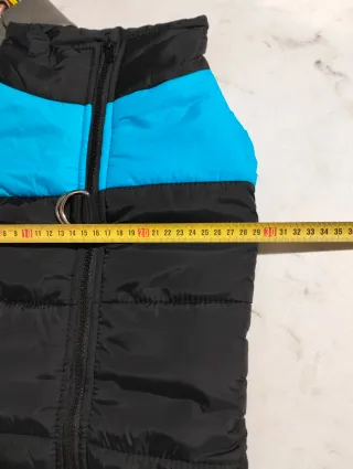 Cappottino Impermeabile Cane Blu Nero