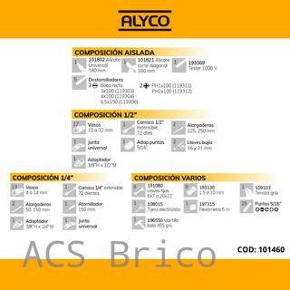 Maletín Herramientas 98 Piezas Alyco 101460
