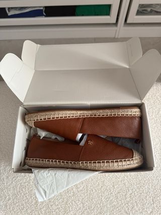 Alpargatas Ralph Lauren Marrones