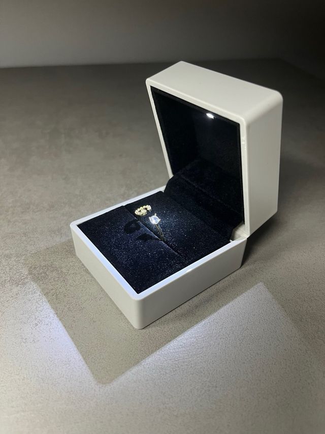 ANILLO LETRA G CON CIRCONITA