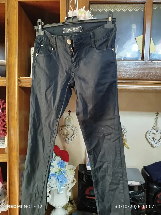 Pantaloni Miss Bonbon vita bassa tg S