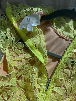 Vestido Fiesta Forever Unique Amarillo Talla 36