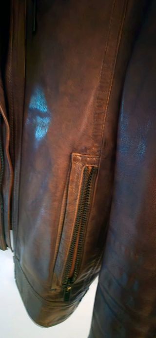 Cazadora de cuero marrón Salsa Jeans Talla M